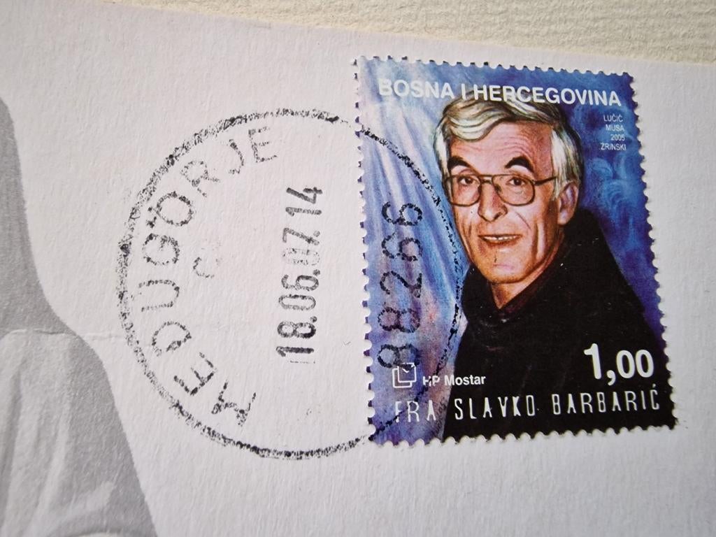 Postkaart en postzegel Bosnië en Herzegovina
(Kroatië), Verzamelen, Postkaarten | Buitenland, Ophalen of Verzenden