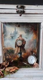 Windlicht met zakhorloge, Antiek en Kunst, Ophalen