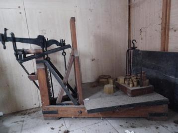 Oude bascule, Enlèvement, Utilisé, Balance au sol, 100 à 200 kg