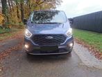 Ford transit custom 320L Multi use: dubbel cabine L2 Active, Auto's, Bestelwagens en Lichte vracht, 4 deurs, Euro 6, Blauw, Leder en Stof