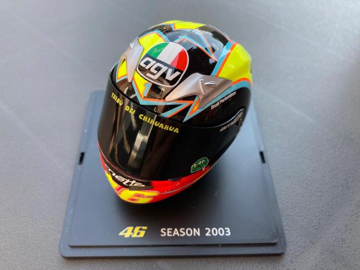 Valentino Rossi 1:5 helm 2003 Honda RC211V MotoGP, Verzamelen, Automerken, Motoren en Formule 1, Nieuw, Motoren, Ophalen of Verzenden