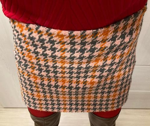 Babyroze minirok Imperial met pied-de-poule maat XS, Kleding | Dames, Rokken, Gedragen, Maat 34 (XS) of kleiner, Roze, Boven de knie