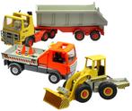 Playmobil 3141 kiepwagen + 3458 bulldozer + 6861 werfwagen, Ophalen, Gebruikt