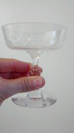 Champagnecoupes kristal geslepen 6 stuks, Antiek en Kunst, Ophalen of Verzenden