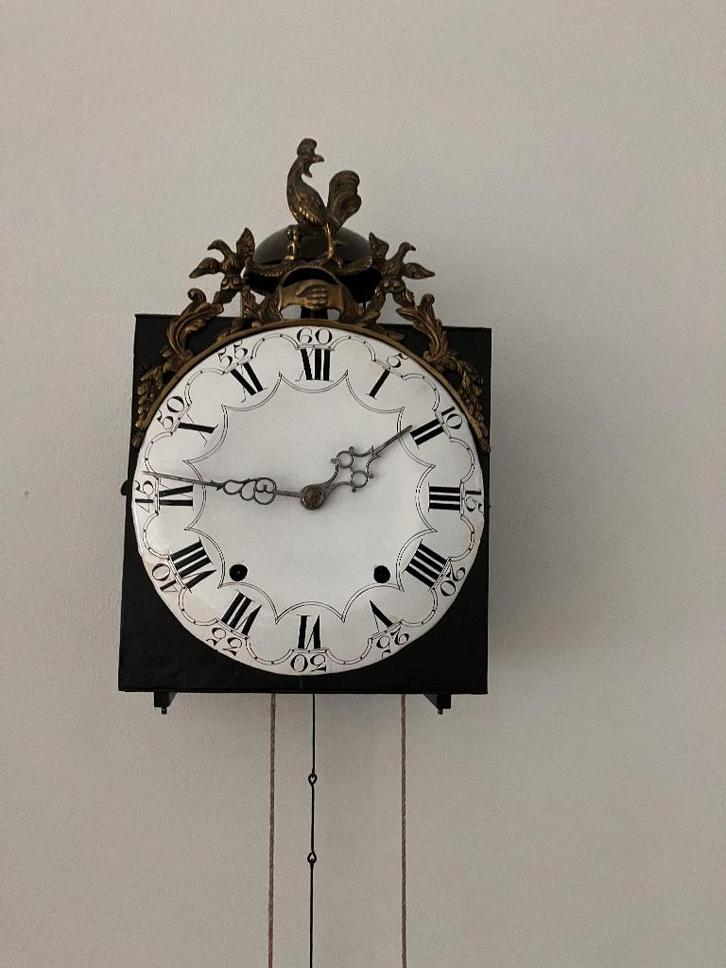 Comtoise - Haantjes klok ca. 1795 | Frankrijk, Antiek en Kunst, Antiek | Klokken, Ophalen of Verzenden