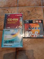 Pak van 5 CD-R's van 80 minuten en 1 CD-RW van 74 minuten, Computers en Software, Beschrijfbare discs, Herschrijfbaar, Cd, Ophalen of Verzenden