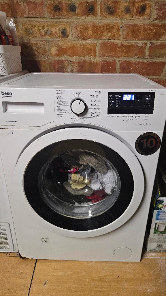 Moet weg! Beko wasmachine 7 kg – ProSmartTM Inverter, A+++, Elektronische apparatuur, Wasmachines, Gebruikt, Voorlader, 6 tot 8 kg