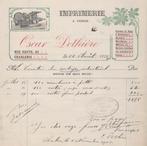 1905: Factuur van ## Imprimerie OSCAR DETHIÈRE, CHARLEROI ##, Collections, Collections Autre, Oude facturen., Utilisé, Enlèvement ou Envoi