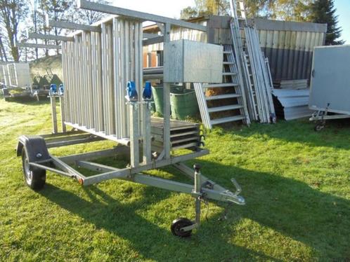 Steigerwagens met steigers ook losse steigers en onderdelen, Doe-het-zelf en Bouw, Steigers, Zo goed als nieuw, 5 meter of hoger