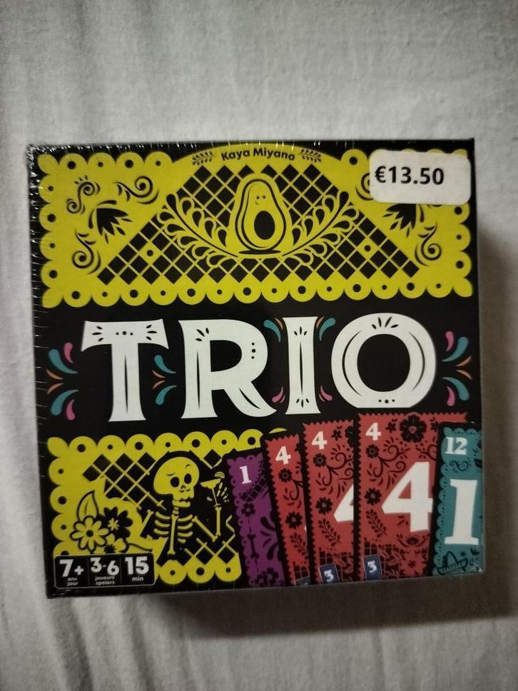 Trio Nieuw en ongeopend, Hobby en Vrije tijd, Gezelschapsspellen | Bordspellen, Nieuw, Ophalen of Verzenden