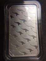 Perth Mint - Kangaroo silver bar - 1 oz in capsule, Ophalen of Verzenden, Zilver