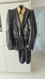 PARTYKOSTUUM (zwart) + OVERHEMD (goud), Kleding | Heren, Carnavalskleding en Feestkleding, Ophalen of Verzenden, Zo goed als nieuw