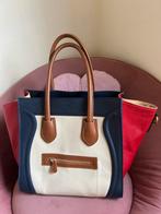 Echte lederen handtas, Handtassen en Accessoires, Tassen | Damestassen, Ophalen of Verzenden, Zo goed als nieuw, Handtas