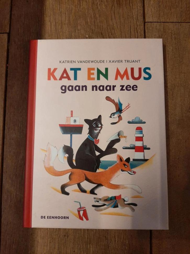 Katrien Vandewoude - Kat en Mus gaan naar zee, Boeken, Kinderboeken | Jeugd | onder 10 jaar, Nieuw, Ophalen of Verzenden