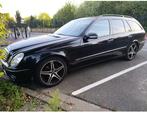 Mercedes E220, Auto's, Automaat, Zwart, Leder, Particulier