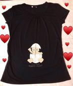 Ti-shirt de grossesse M/L extensible️️️️️️️️️️️️️️️️️️️️️️️♥, Comme neuf, Noir, Taille 38/40 (M), Chemisier ou Tunique