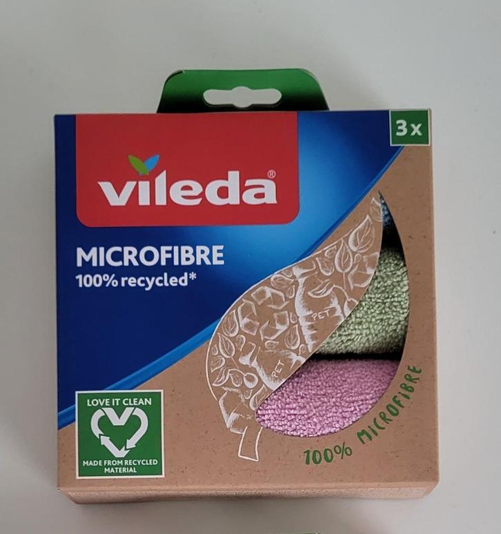 vileda 100% microvezeldoekjes 30x30 cm microfibre doekjes, Huis en Inrichting, Schoonmaakartikelen, Overige typen, Ophalen of Verzenden