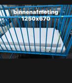 Metalen mobiel baby kinderbed met matras, Kinderen en Baby's, Ophalen of Verzenden, Gebruikt, Matras