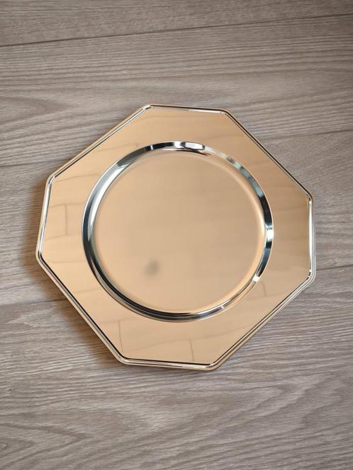 11 onderborden verzilverd, Huis en Inrichting, Keuken | Servies, Zo goed als nieuw, Bord(en), Overige materialen, Ophalen of Verzenden
