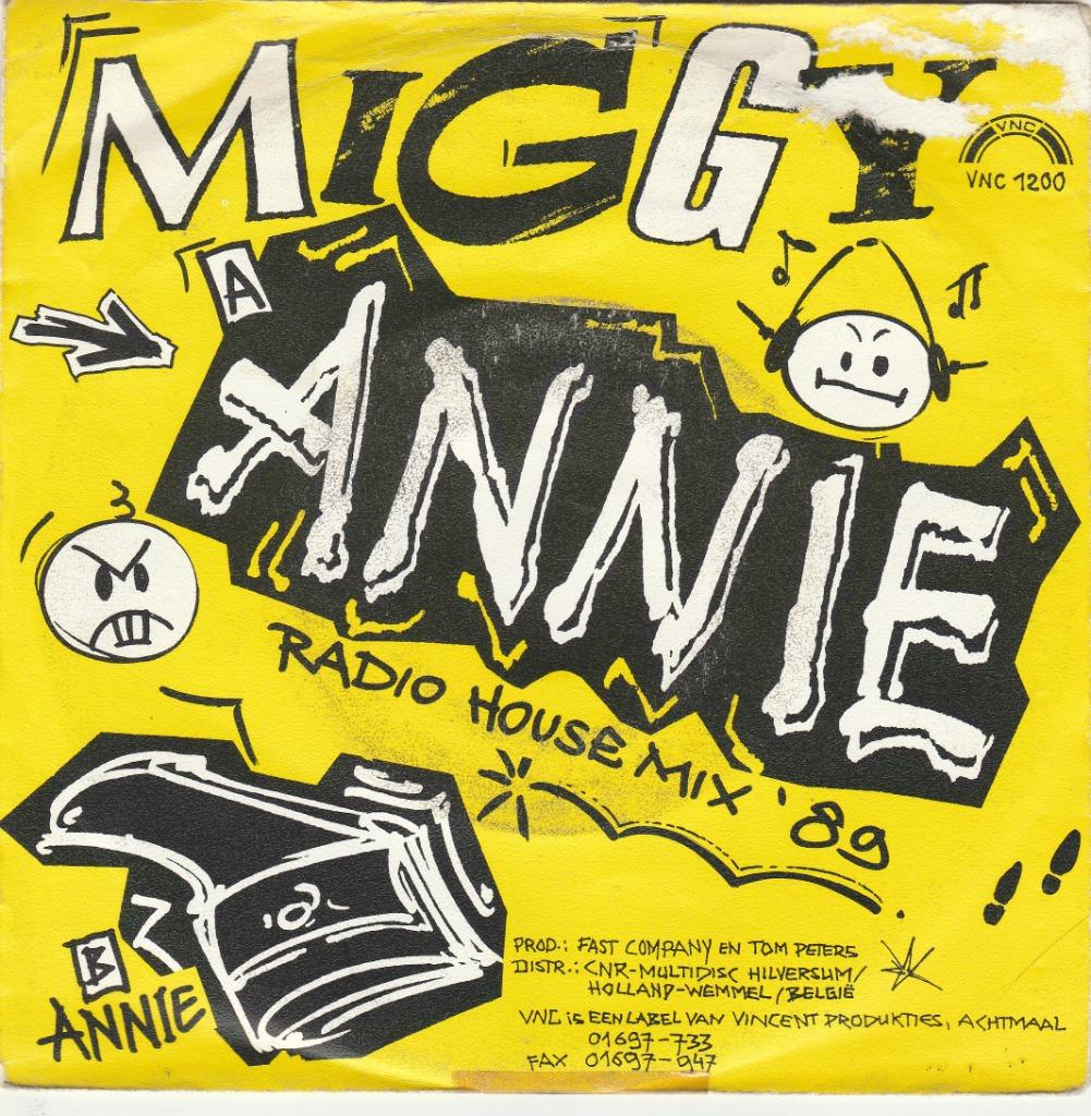 45T: Miggy: Annie  Radio house mix '89, Enlèvement ou Envoi, Utilisé, Autres formats