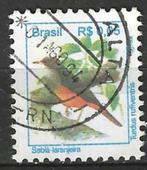 Brazilie 1994 - Yvert 2202 - Turdus rufiventris (ST), Timbres & Monnaies, Timbres | Amérique, Affranchi, Envoi
