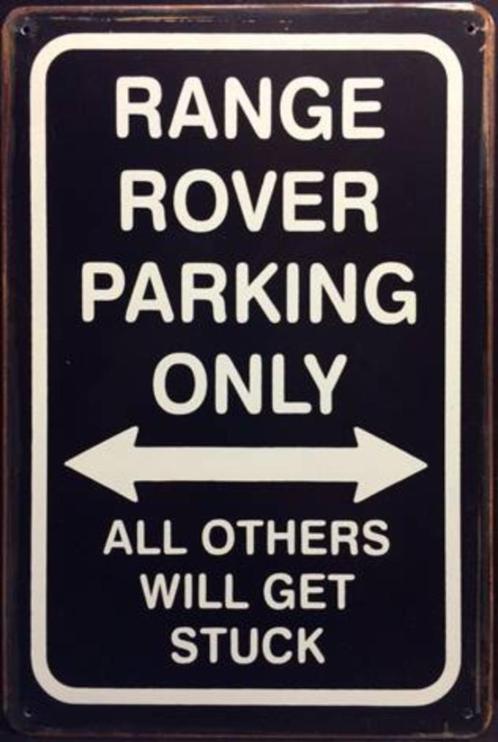 Plaque murale en métal rouillée Range Rover Parking Only, Autos : Divers, Tuning & Styling, Enlèvement ou Envoi
