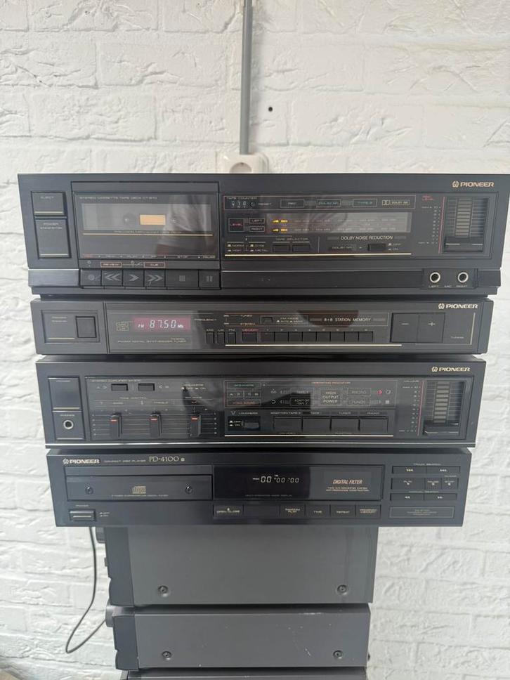 Pioneer stereo set losse componenten, Audio, Tv en Foto, Stereoketens, Zo goed als nieuw, Cassettedeck, Pioneer, Losse componenten