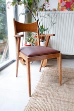 Paire de fauteuils design scandinave années 1950, Brun, Bois, Utilisé, Deux