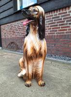 Gedetailleerd Italiaans porseleinen beeld Afghaanse windhond, Ophalen, Zo goed als nieuw, Dier