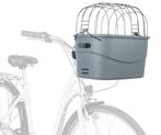 Fietsmand Kunststof Met Rooster Grijs Voor Stuur, Dieren en Toebehoren, Honden-accessoires, Ophalen, Nieuw