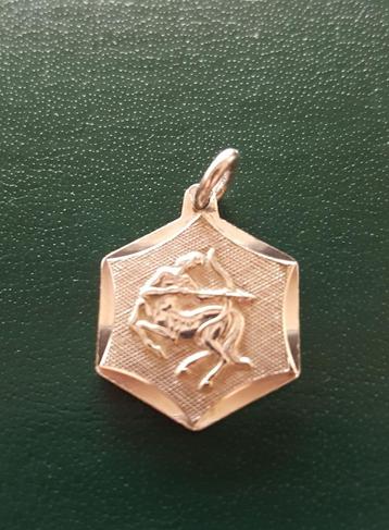 Boogschutter kettinghanger horoscoop - zilver (vintage) beschikbaar voor biedingen