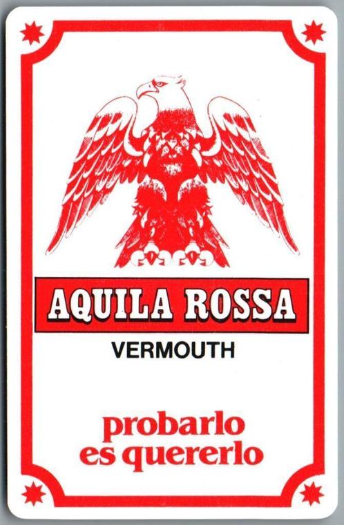 speelkaart - LK12824 - Aquila Rossa, Verzamelen, Speelkaarten, Jokers en Kwartetten, Zo goed als nieuw, Speelkaart(en), Verzenden