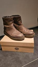 Winterlaarzen leer donkerbruin maat 40 Shabbies Amsterdam., Shabbies Amsterdam, Brun, Enlèvement, Boots et Botinnes