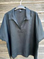 Zwarte Linnen Bloes Van C&A In Maat 48, Kleding | Dames, Zwart, Maat 46/48 (XL) of groter, Ophalen of Verzenden, Gedragen