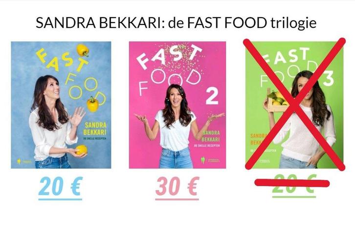 FASTFOOD 1 & 2 van Sandra Bekkari, Boeken, Kookboeken, Zo goed als nieuw, Ophalen of Verzenden