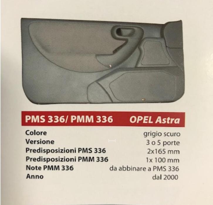 PMS336 - deurpaneel voor Opel Astra model 2000, Auto diversen, Autospeakers, Nieuw, Ophalen of Verzenden