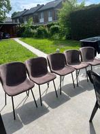 5 stoelen, Nieuw, Vijf, Zes of meer stoelen, Stof, Bruin