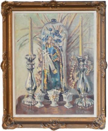 Huile sur panneau signe Mathilde de Monceau de bergendal beschikbaar voor biedingen