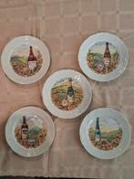Assiettes a fromage Lierre Sauvage CNP France porcelaine, Ophalen of Verzenden