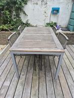 Tuintafel & 4 tuinstoelen, Tuin en Terras, Ophalen, Gebruikt