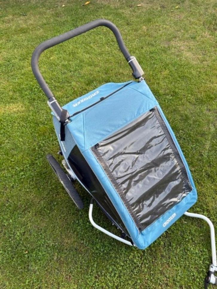 Croozer Kid Plus for 2, Fietsen en Brommers, Fietsaccessoires | Aanhangwagens en Karren, Zo goed als nieuw, Kinderkar, 40 tot 60 kg