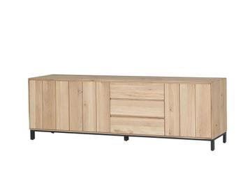 Dressoir Polar 225cm - eik massief & decor- naturel beschikbaar voor biedingen