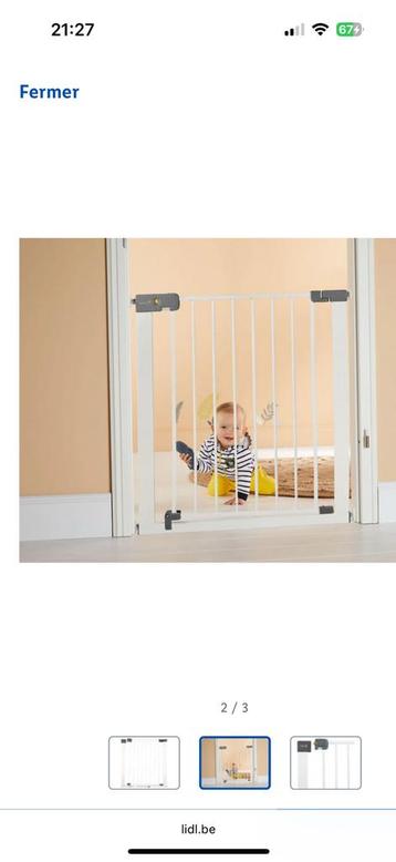 Veiligheidsbarrière voor kinderen beschikbaar voor biedingen