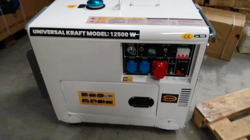 Stroomgroep/generator 12500w 15.8kva nieuw 2J Garantie, Bricolage & Construction, Générateurs, Neuf, Enlèvement ou Envoi