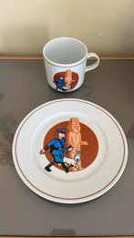 Tintin assiette et mug l’oreille cassée, Ophalen, Kuifje, Gebruikt