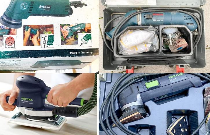 Festool Delta + Bosch GEB 1000 CE  + Metabo SX E400, Doe-het-zelf en Bouw, Gereedschap | Schuurmachines, Zo goed als nieuw, Vlakschuurmachine