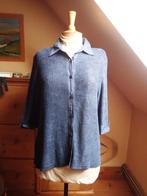 Vintage hemelsblauwe blouse / vestje maat 44, Rabe, Blauw, Maat 42/44 (L), Ophalen of Verzenden