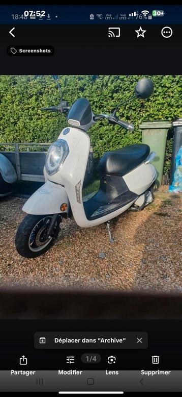 Scooter électrique Symex Grâce, Classe B (45 km/h), Enlèvement, Utilisé, Symex