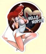 Pin Up Girl Nurse sticker #175, Verzamelen, Verzenden, Nieuw