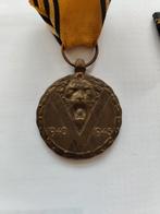 Belgische herdenkingsmedaille 1940-45, Postzegels en Munten, Penningen en Medailles, Ophalen of Verzenden